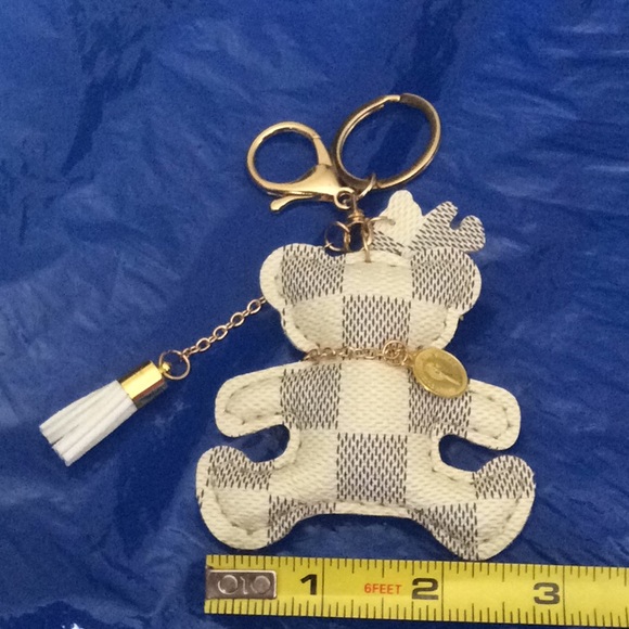 3 COLOR BEAR 🐻 Key/Purse Charm, ring, chain, clip - Picture 3 of 8
